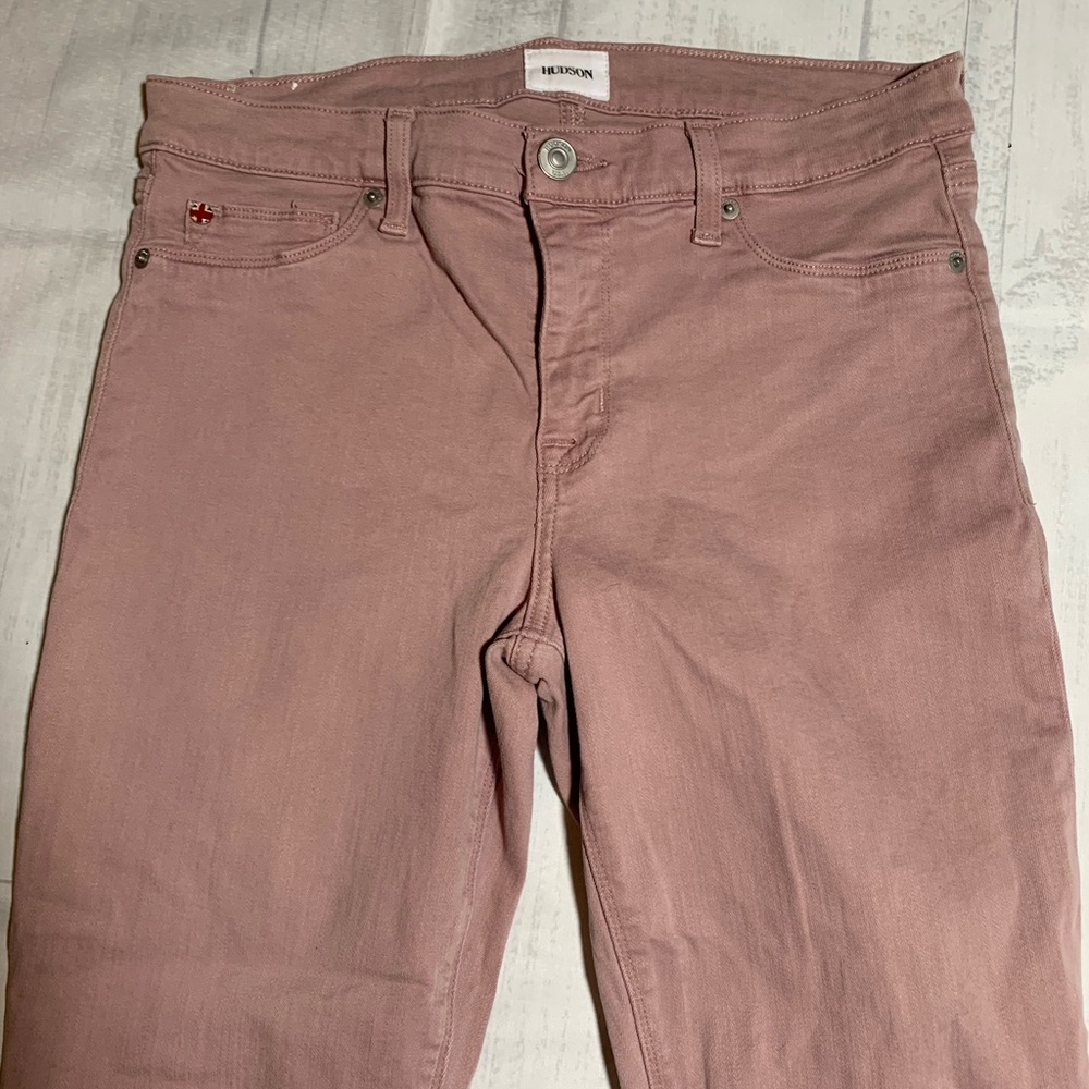 Hudson Krista ankle super skinny Jeans. Mid rise. Mauve. Size 31. - Picture 7 of 11